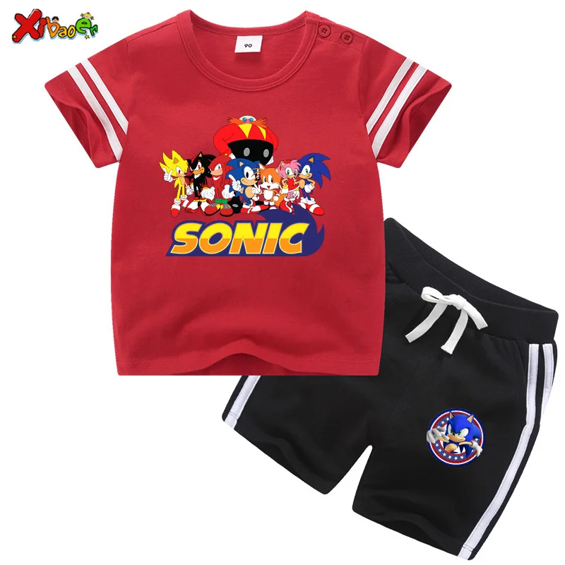 

boys sets Clothes Two Pieces Newborn Infant Kids Baby Girl Set Children's suit 2020 summer school clothes new boys sports suit
