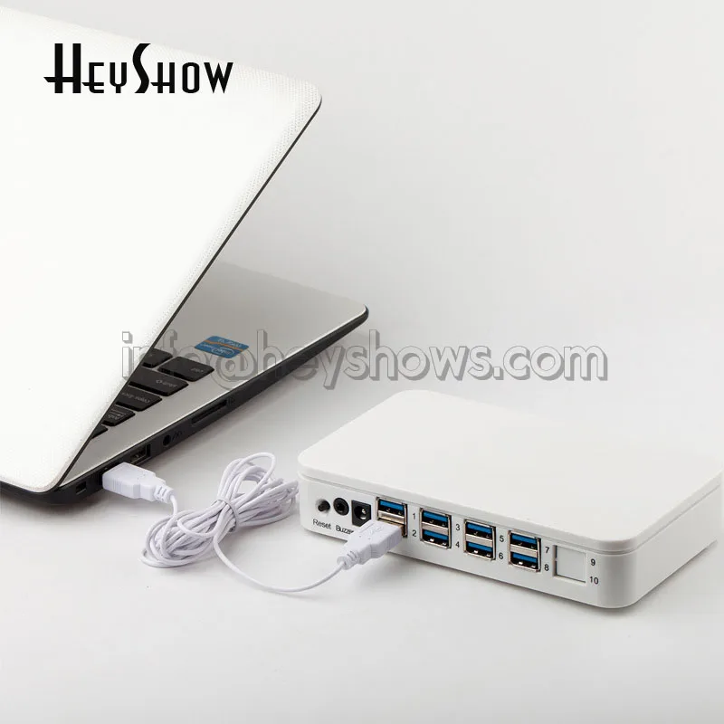 Охранная сигнализация для ноутбуков 8 портов USB кабели защита от кражи розничных