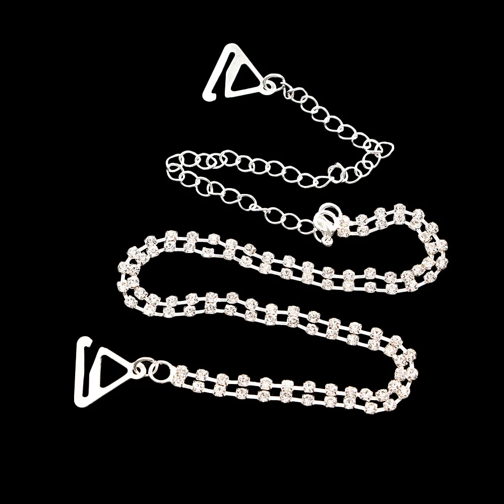 1 пара новинка посеребренные металлические сексуальные бретели для бюстгальтера