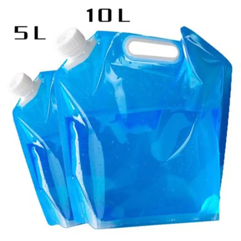 Foldable Water Storage Container PVC Portable Outdoor Camping Water Carrier Bags Environmentally Friendly Foldable Reusable