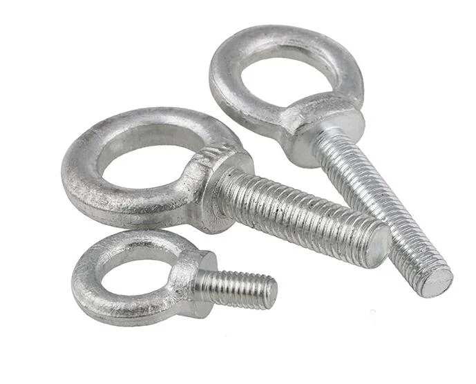 Болт с отверстием М8 М10 М12 метрический Цинковый белым покрытием полным шагом