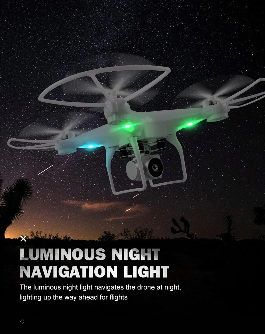 Оригинальный Дрон JJR/C JJRC H68 с камерой режим удержания высоты Безголовый вертолет