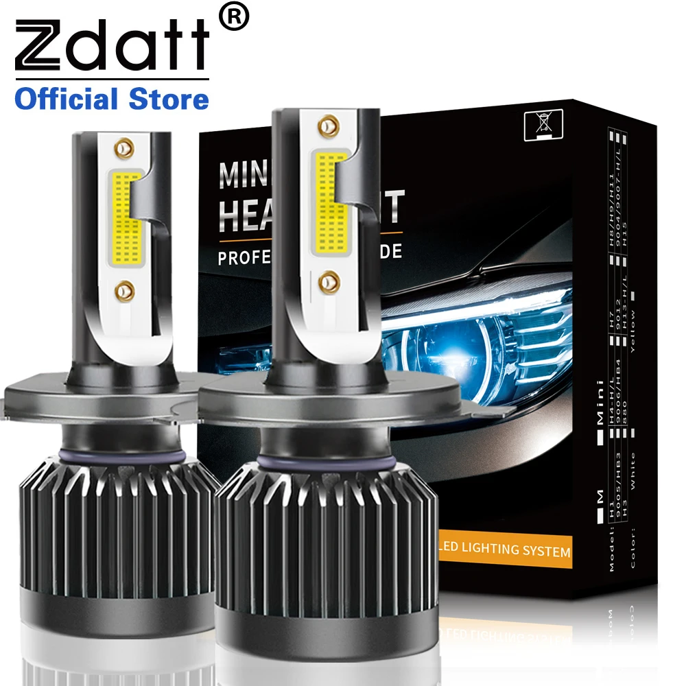 2 шт. Автомобильные светодиодные лампы H 7 H4 LED H1 H8 H9 H7 H11 9005 HB3 9006 HB4 6000K 60 Вт 12000лм