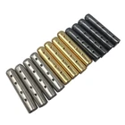 Weiou 4 шт. 1 комплект шнурков 3,8x22 мм, наконечники Aglet, металлические зажимы для шнурков сделай сам, шнурки для одежды, серебристые, золотистые, черные, темно-синие