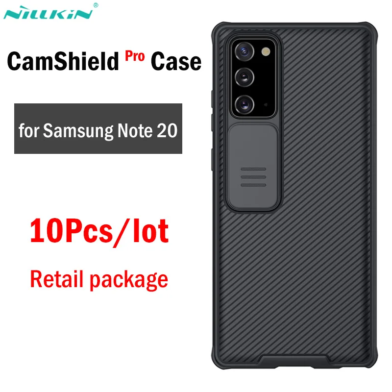 

10Pcs/lot Nillkin CamShield Pro Case for Samsung Galaxy Note 20 Case Cover Slide Camera Lens Protection Case Wholesales Shell