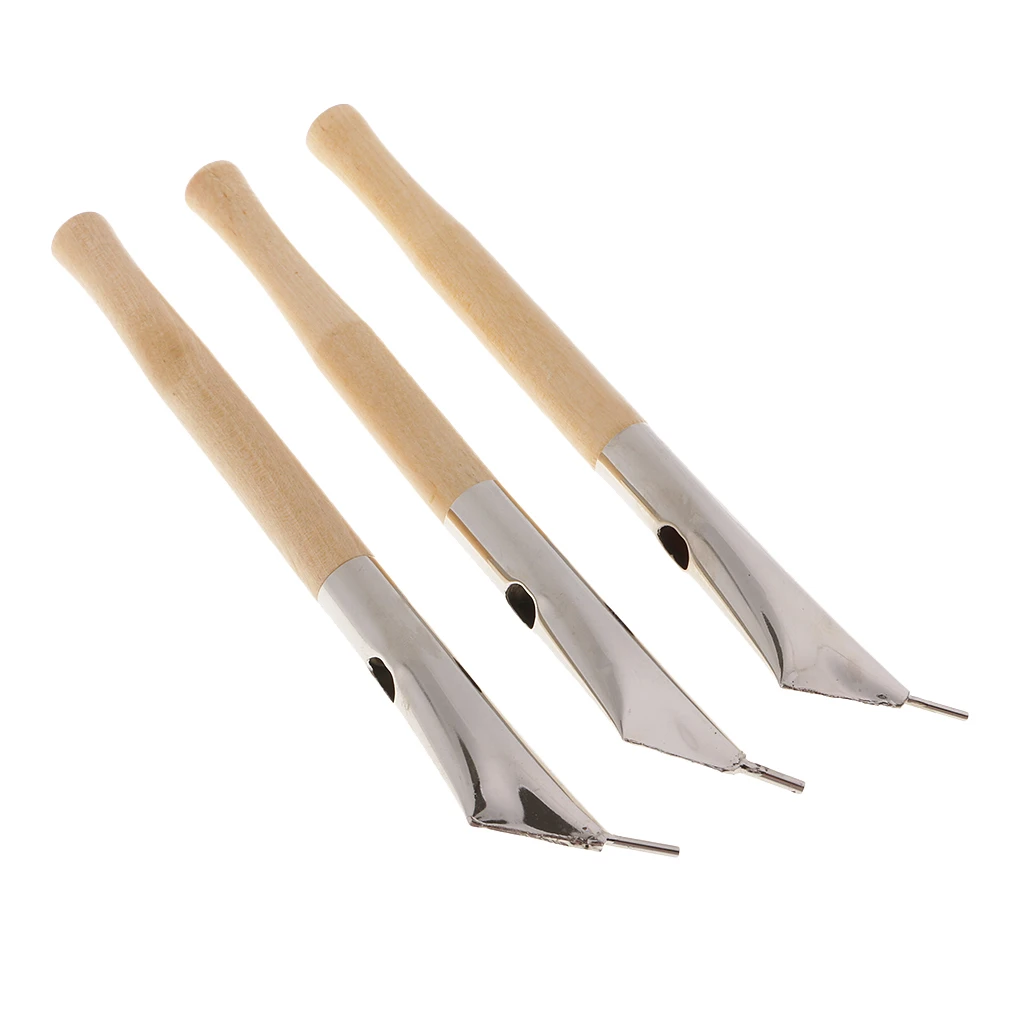 

Набор восковых инструментов для скульптурной глины из нержавеющей стали, ножи для печати, ручки, цветные ручки из натурального дерева, 3 шт. ...