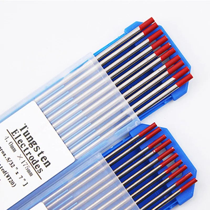 

10PCS Professional Tungsten Electrodes Welding Electrode WT20 TIG Welding Thoriated Tungsten Electrode Rods High Conductivity
