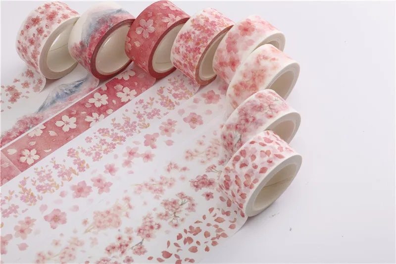 NOVERTY Flower Kawaii васи лента симпатичная Маскировка Лента креативный дневник DIY Украшение бумажные Скрапбукинг наклейки стационарные 02518