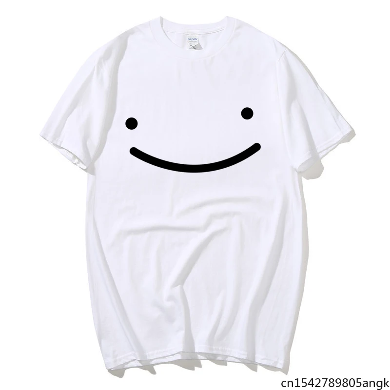 

Men Smile Print Cute Harajaku Summer Best Seller Streetwear Casual Loose T Shirts Short Sleeve Tops