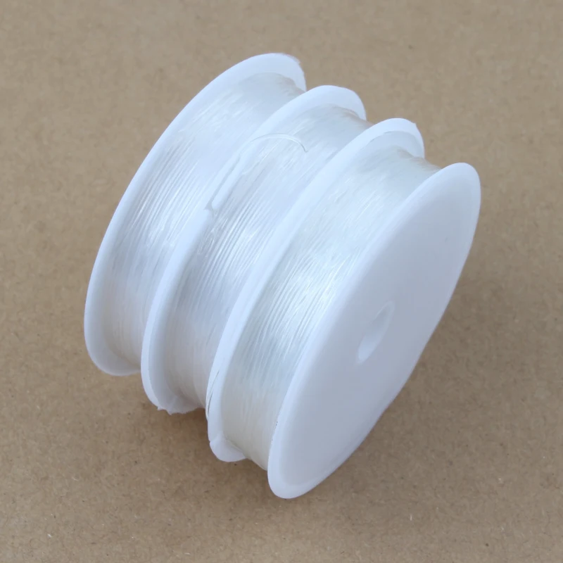Прозрачная эластичная Хрустальная леска в 1 Рулоне шнур для бисероплетения нить