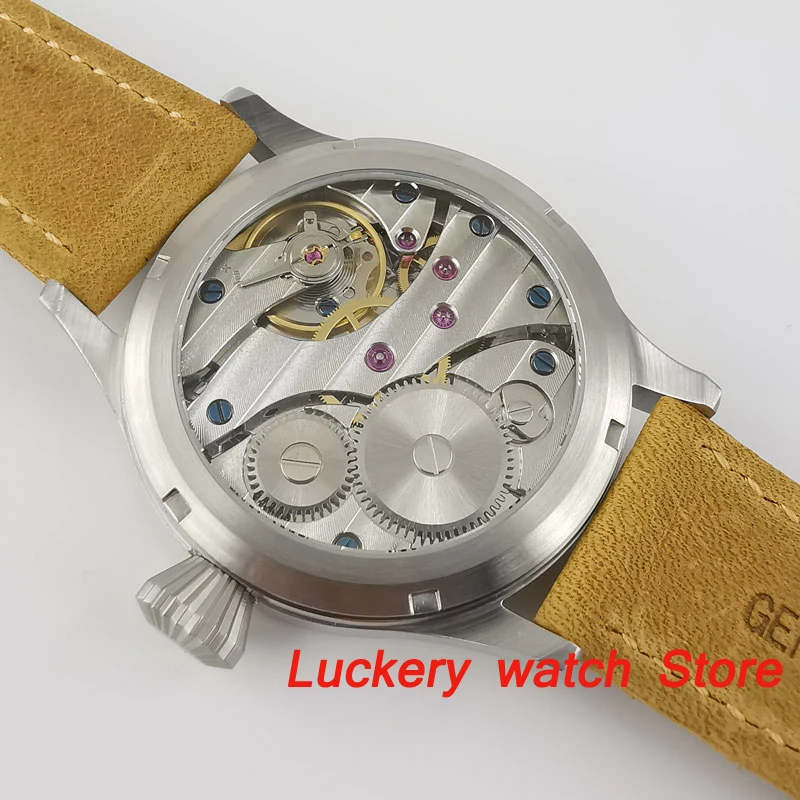 

Corgeut 44mm Men watch sapphire glass 17 jewels 6497 Manual movement luxury Manual mechanical watches