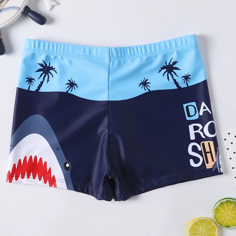 

2020 Swimming Trunks For Boys Shark Trunks Swimsuit 2-9Y Children's Swimwear Kids Trunk Shark Beachwear Boys Bathing Suit