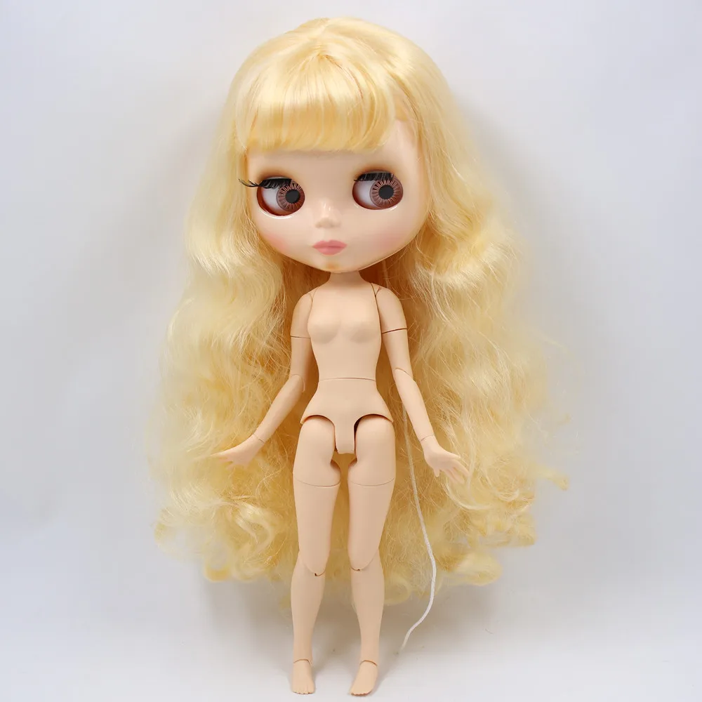 nude doll ICY Blyth Кукла № 2 глянцевое лицо натуральная кожа суставное тело 1/6 BJD Специальная цена 1/4 BJD, Pullip, Jerryberry, Licca игрушка подарок - Цвет: nude doll