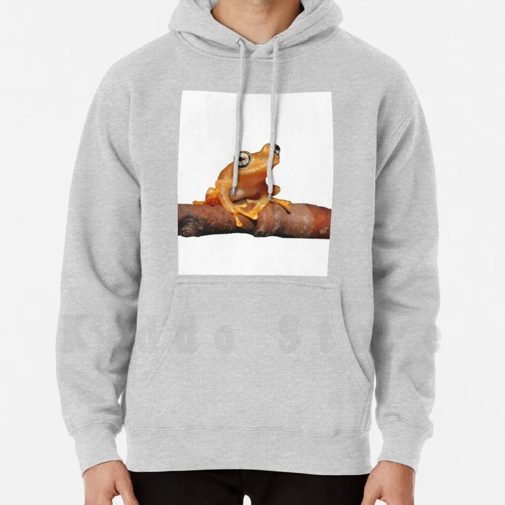 Яркоглазая лягушка толстовки с длинным рукавом животные-амфибия природа милые