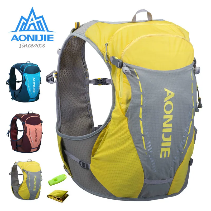 Koop Aonijie C9103 Ultra Vest 10L Hydratatie Backpack Bag Pack Gratis Waterzak Kolf Trail Running Marathon Race Wandelen Sm M/L L/Xl