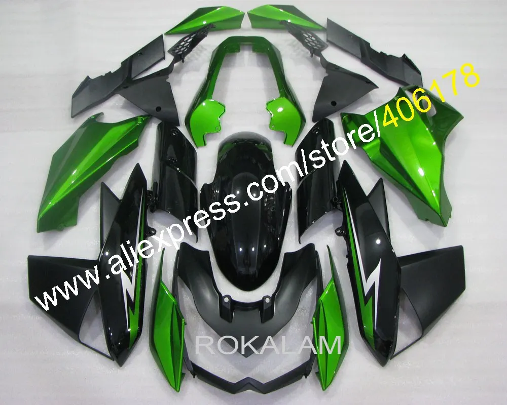 

For Kawasaki Fairing Kit Z1000 2010-2013 Z 1000 10 11 12 13 Black Green Sports Motorbike Bodywork Kits (Injection Molding)