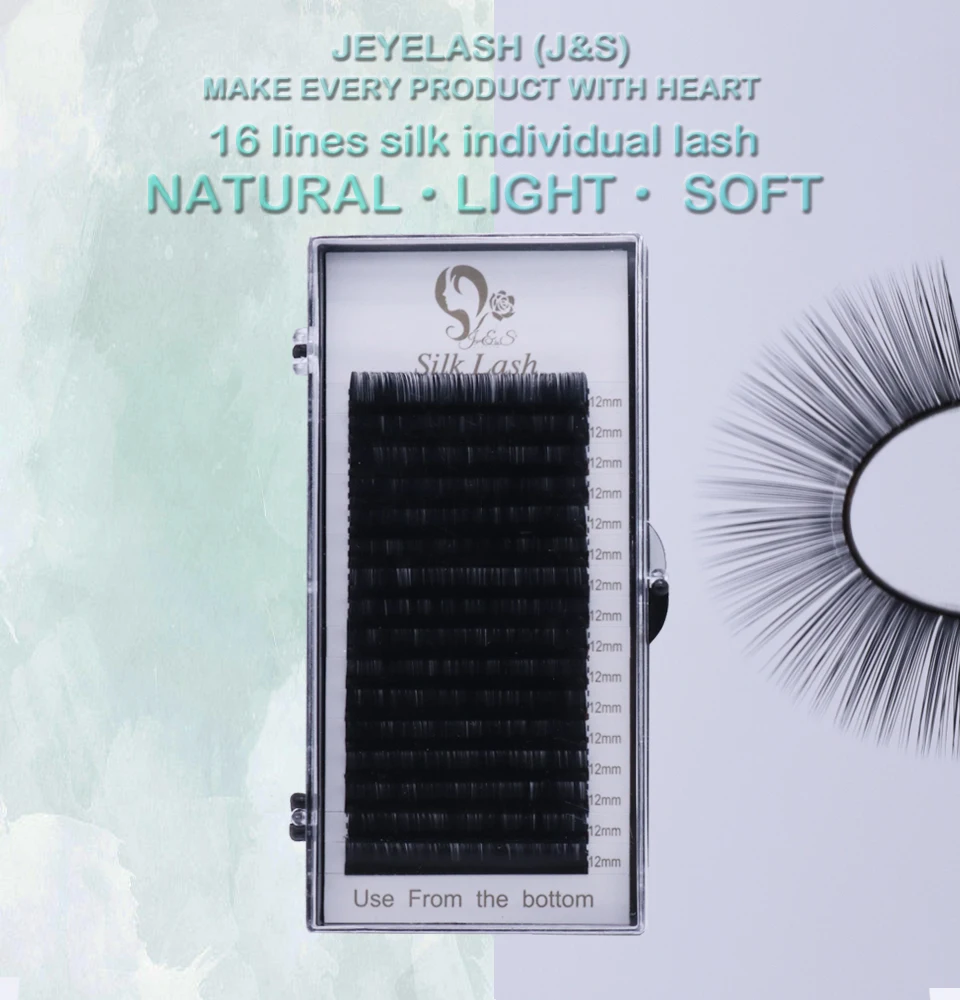 Высококачественные накладные норковые Индивидуальные ресницы Jeyelash 16 рядов для