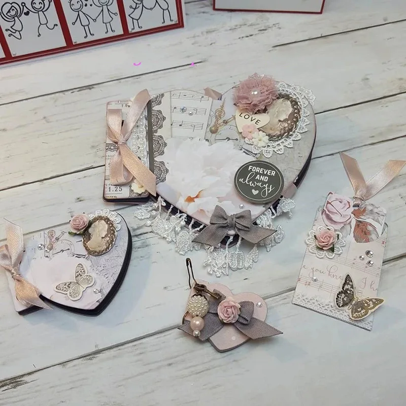 

JC Love Border Metal Cutting Dies for Scrapbooking Handmade DIY Design Make Shape Stencil Craft Mold Mould Decor Template 2020