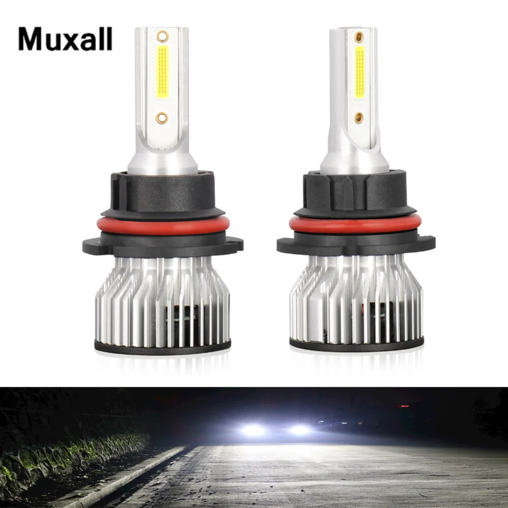 

Muxall Mini H4 H7 LED Car Headlight Bulbs H1 H11 9005 9006 COB Chips 80W 20000LM 6000K 4300K 12V Auto Headlamp Light Bulbs