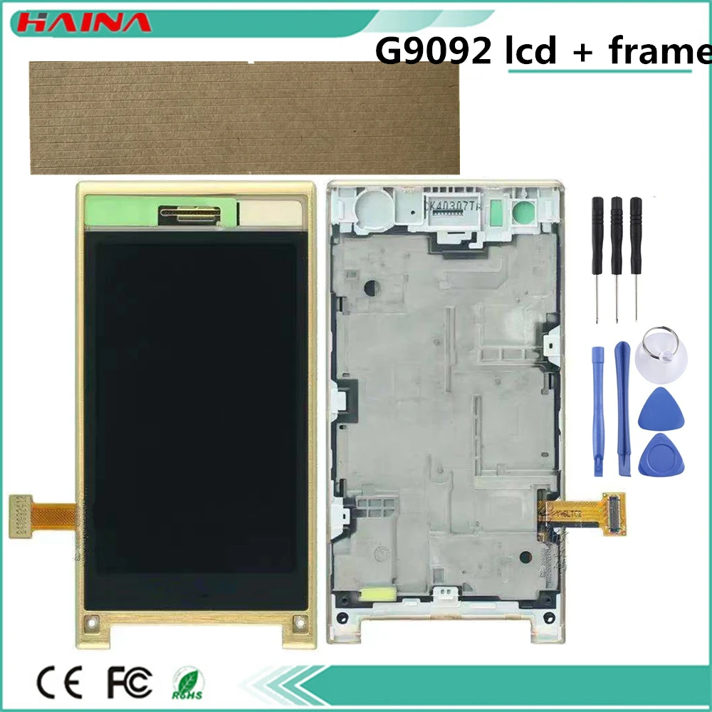 

Frame + lcd For Samsung Galaxy G9092 LCD Display and Touch Screen Digitizer Assembly g9092 with 3M Tape +tools