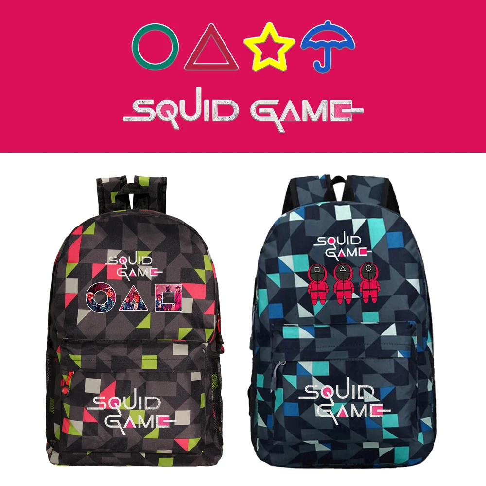 

Korean Tv Squid Game Schoolbag Anime Backpack Teenagers Computer Outdoor Laptop Travel Boys Girls Cartoon Bags Free Shipping