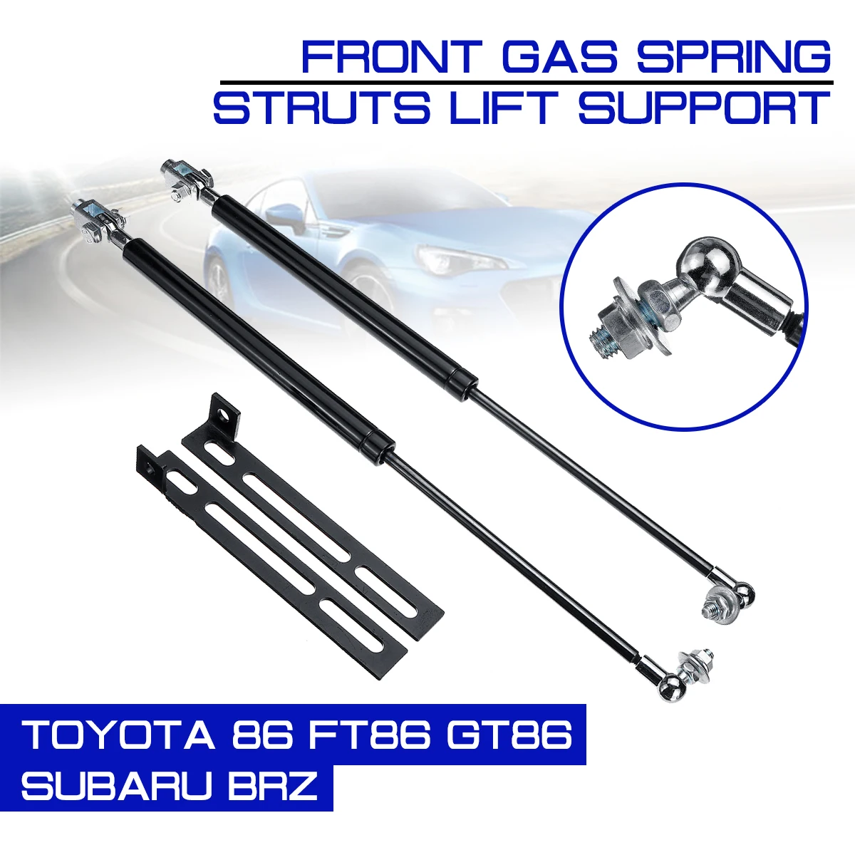 

Front Engine Cover Hood Shock Lift Struts For Toyota 86 FT86 GT86 Subaru BRZ Scion FR-S Bar Support Arm Rod Hydraulic Gas Spring