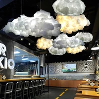 nordic designer floating cloud light coffee shop dining table light fixtures novelty lustre luminaire suspension pendant lamp