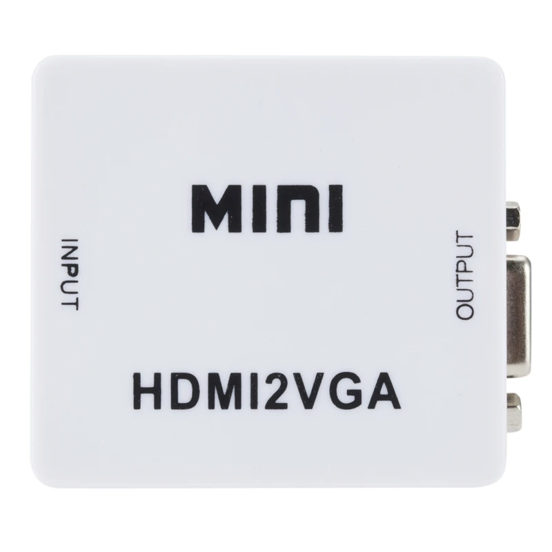 Преобразователь Grwibeou HD 1080P MINI HDMI в VGA с аудио видео бокс адаптер для Xbox360 DVD ПК