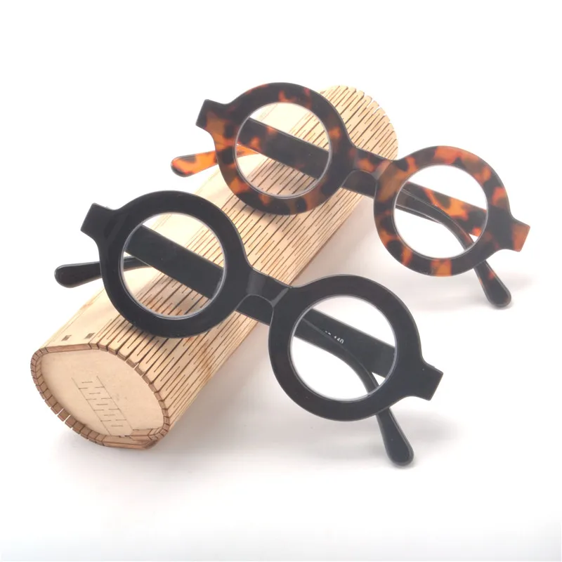 Сексуальные круглые женские классические леопардовые розовые очки для чтения