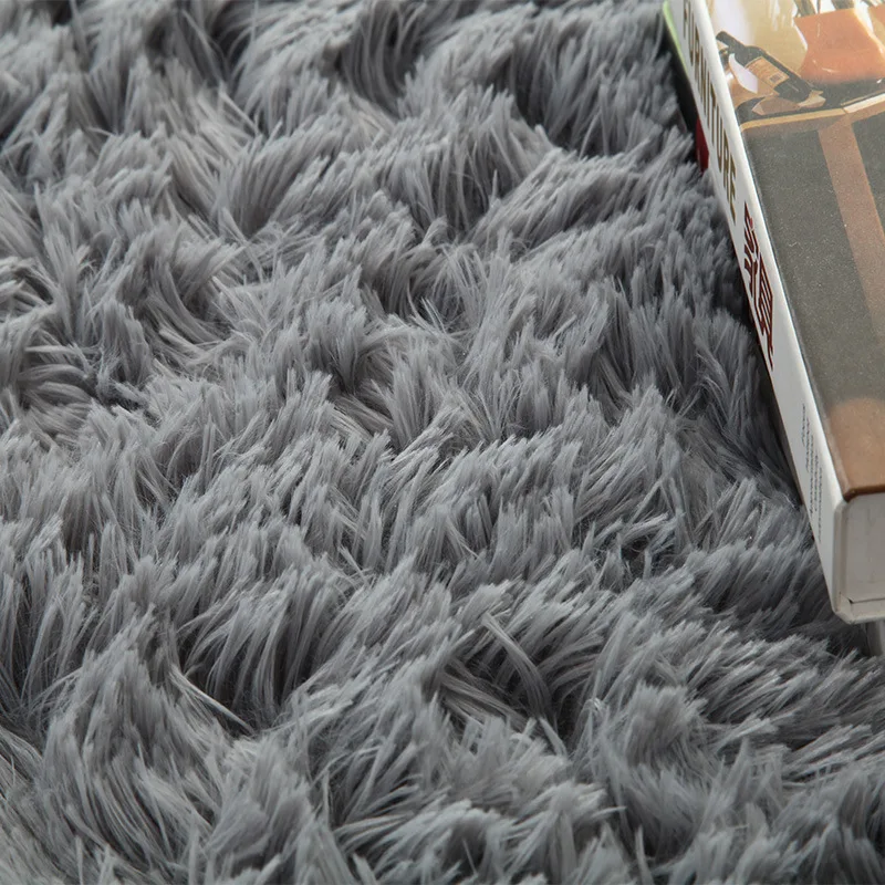 Розовый мягкий круглый ковер для дома гостиной девушки пушистый современный