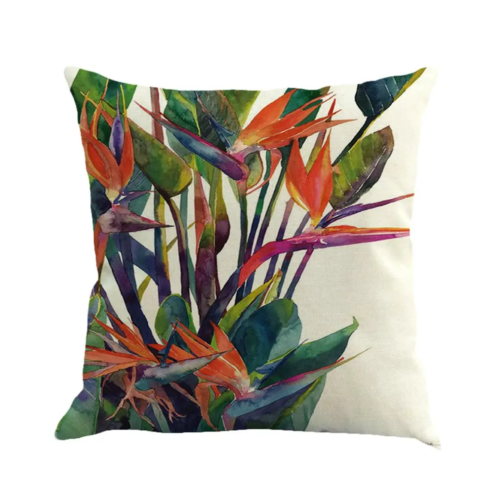 

Наволочка для подушки с изображением цветов и птиц в штате кантри, льняное кресло для дивана размером 45*45 см