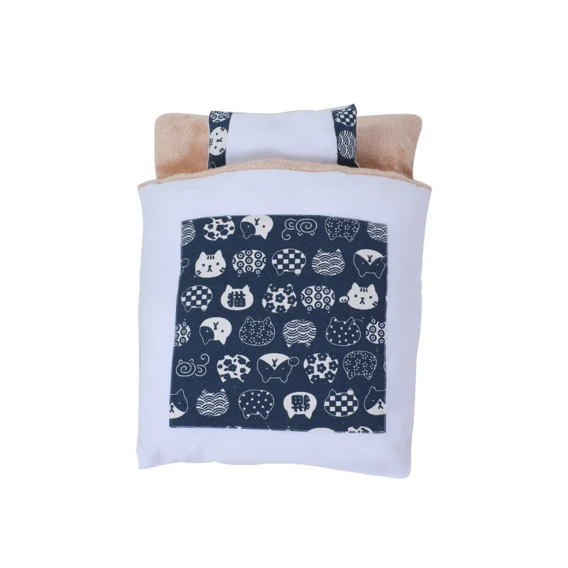 

Новинка, съемный спальный мешок для собак и кошек, зимний теплый коврик, кровать для маленьких домашних животных