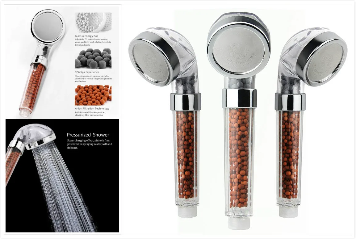 Насадка для душа ручная Лейка высокого давления с керамическими шариками