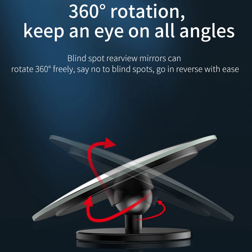 2 шт. Автомобильное Зеркало для слепых зон HD выпуклое зеркало авто заднего вида 360