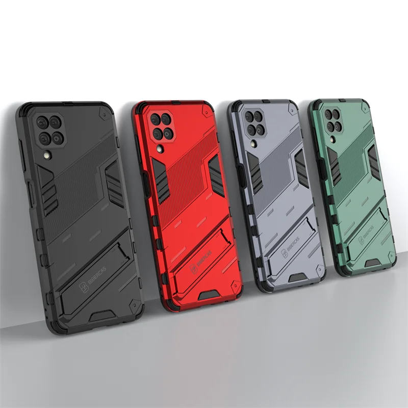 For Cover Samsung Galaxy M12 Case For Samsung M12 A12 A22 Capas Shockproof Kickstander Full Holder Cover For Samsung M12 Fundas