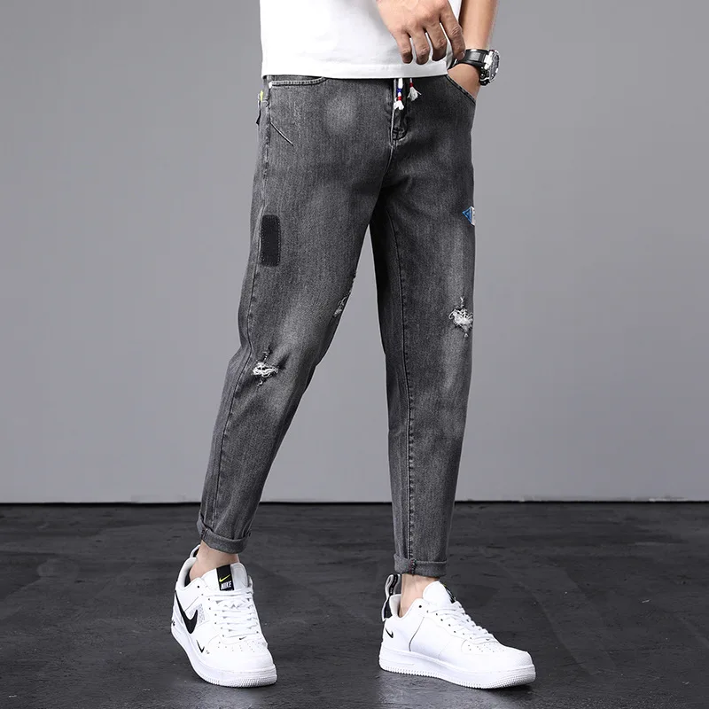 

2021 Spring and Fall Fashion Trend Men's Jeans, Retro Casual Comfortable Stretch Fashion Jeans NZKB17