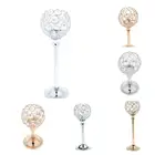 Хрустальный металлический подсвечник, подсвечник для свадебных праздников, рождественских мероприятий, настольное украшение для дома, подсвечники