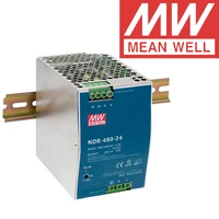 Original Mean Well NDR-480 series meanwell DC 24V 48V 480W Single Output Industrial DIN Rail Power Supply