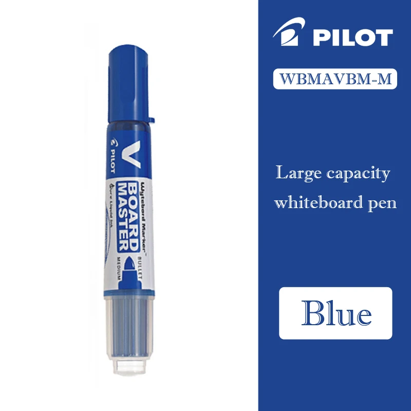 Blue Pilot WBMAVBM V доска мастер Средний пуля круглый носок белая доска маркер черный/синий/красный/оранжевый/зеленый/фиолетовый заправка чернил P-WMRF8 - Цвет: Blue