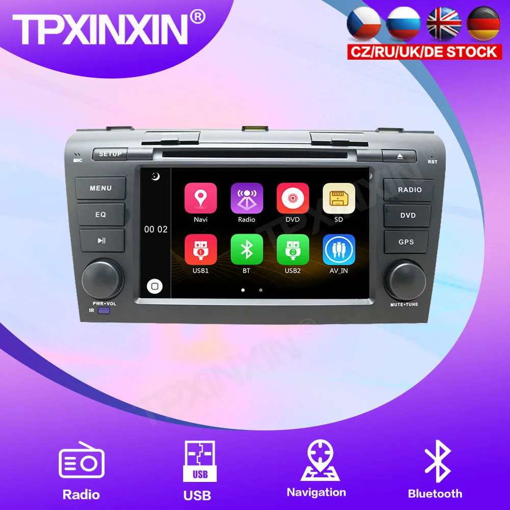 

For Mazda 3 2004-2009 Windows CE 6.0 MTK 3360 GPS Car Multimedia Player Head Unit Audio Radio Navigtion Built-in Radio Tuner
