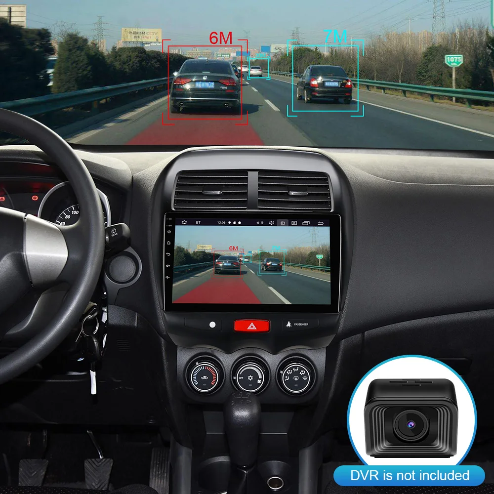 Автомагнитола ISUDAR для MITSUBISHI/ASX/Peugeot/4008/Citroen C4 Cross Android 9 мультимедиа GPS DVR камера ОЗУ 2