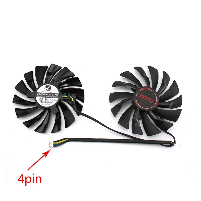 95MM PLD10010S12HH Fans &amp Cooling For MSI GTX 1060 1070 1080 TI RX 470 570 RX580 Gaming GPU Video Card Fan | Компьютеры и офис