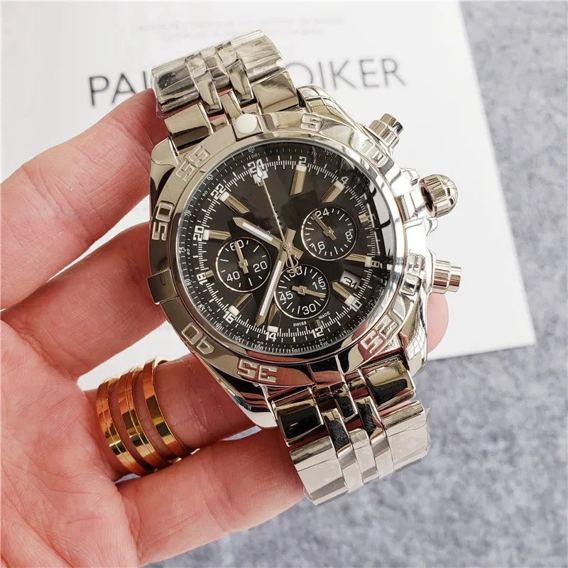 

2021 New Men Automatic Self Wind Mechanical bentley watches Stainless Steel Leather Sstrap watch