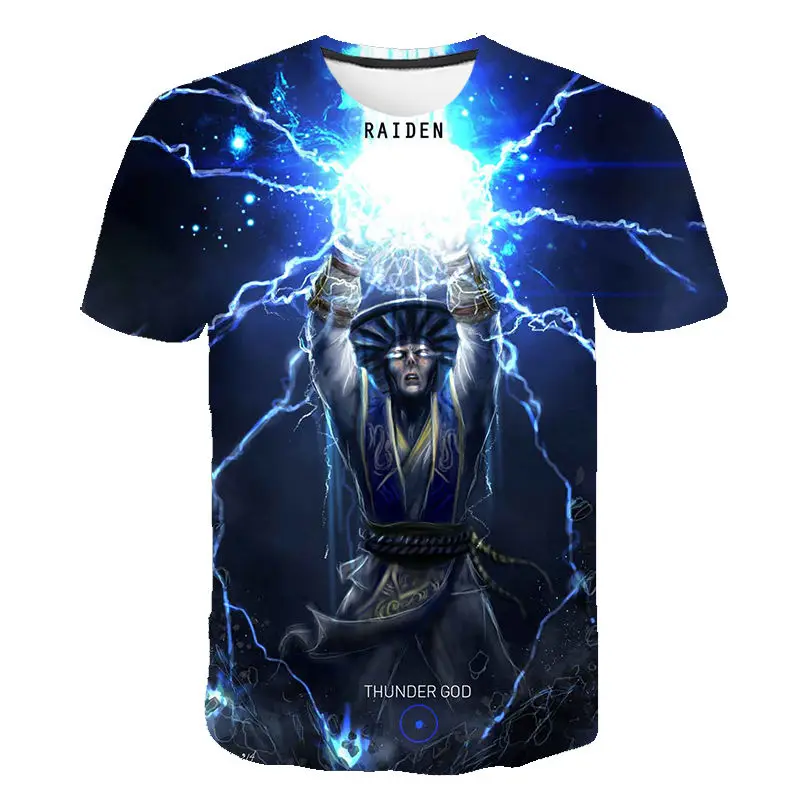 Футболка Mortal Kombat с 3D принтом уличная одежда из игры МК модная повседневная