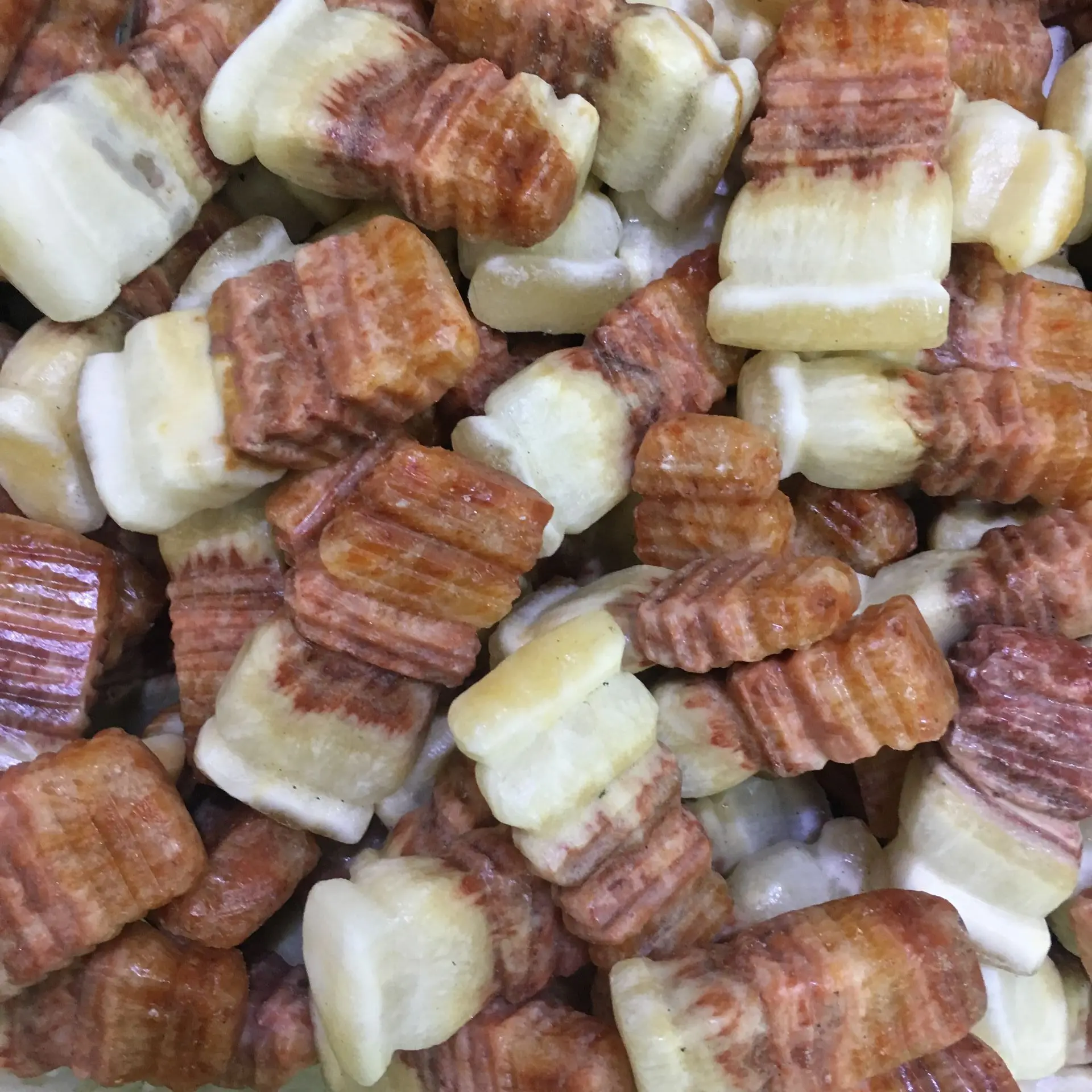 

7-8cm Natural Quartz Stone Meat Stones Pork Belly Bacon Stone Collection Gift Cure the mood
