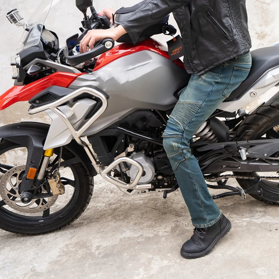 Мотоциклетные брюки бархатные водонепроницаемые джинсы мотоциклетные мужское