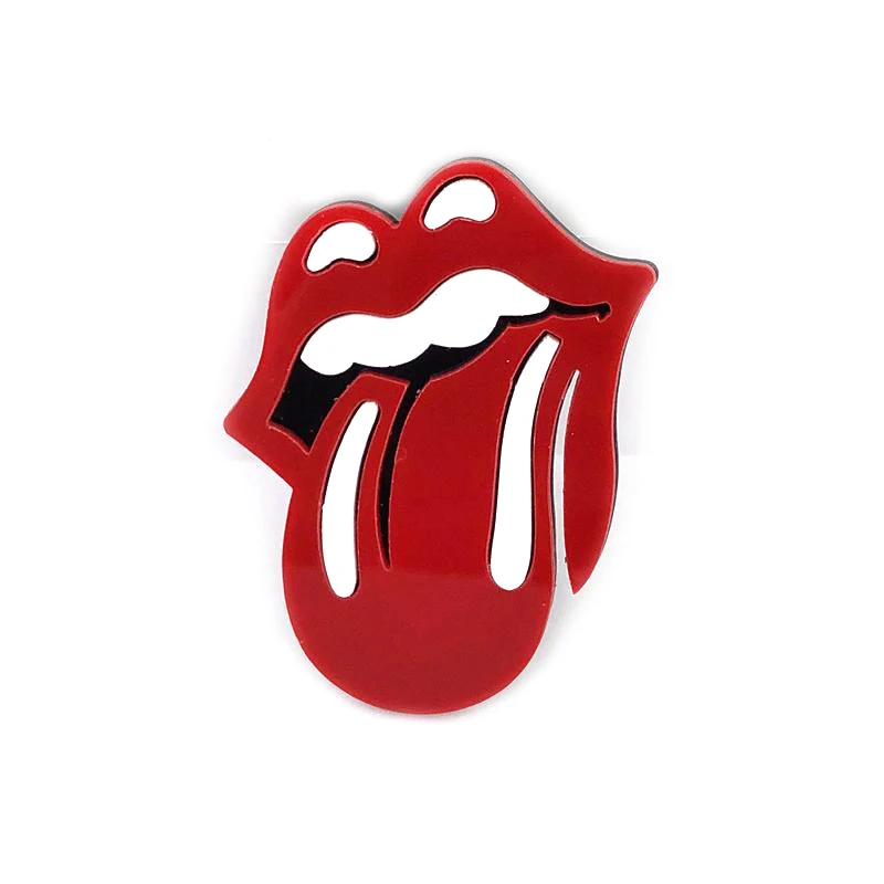 Большой красный рот Акриловые Броши для женщин мужчин хип хоп ювелирные изделия