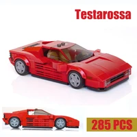 new in stock 285pcs h supercar model testarossa fit moc 57875 h model roadsters building blocks bricks toy kid gift