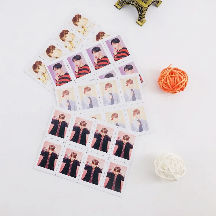 4 шт./компл. v jungkook rm suga jin jhope jimin один дюйм маленького размера карты подарок