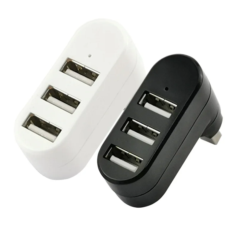 

USB 2.0 Three-port HUB Adapter 7-character Rotatable Multi-function Extender USB Three-port Splitter Cable Adapter For PC Laptop